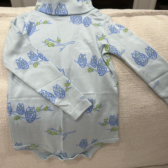 Beaufort Bonnet Light Blue Jumper with Owl Design and Owl Turtleneck. - Picture 7 of 10